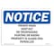 Signmission OSHA Notice Sign, 7" Height, 10" Width, Private Road Keep Out No Trespassing Hunting Sign, Landscape OS-NS-D-710-L-17870 - alternate 1